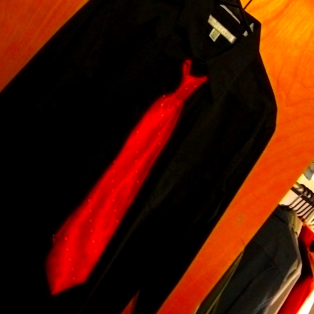 Button-down dress shirt and Tie